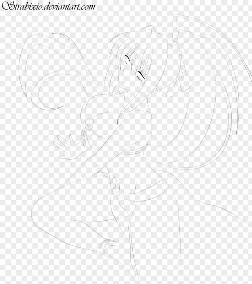 Highschool Dxd Rias Drawing Line Art Visual Arts Sketch PNG