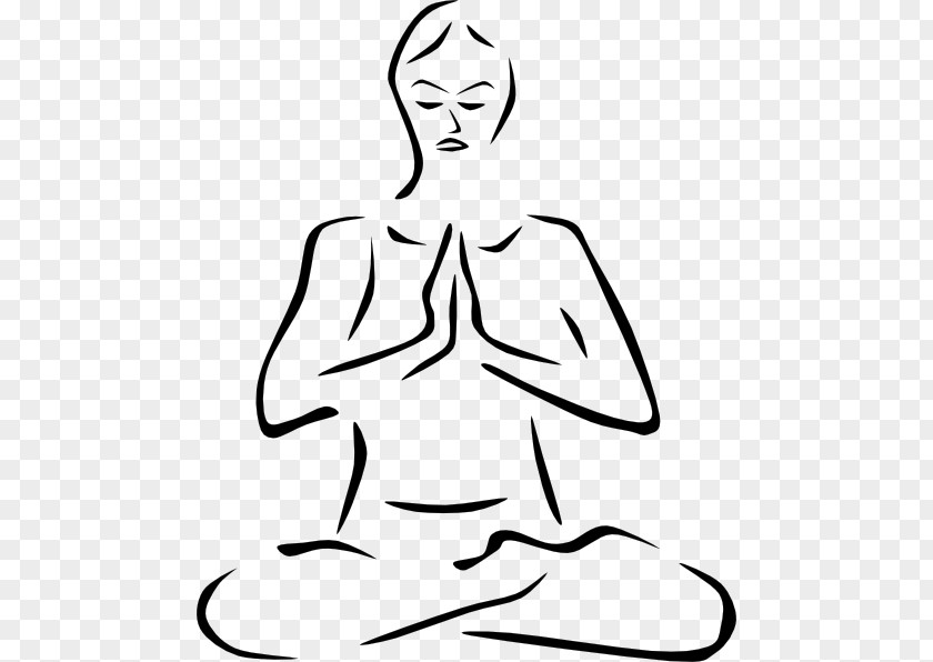 Namaste Yoga Lotus Position Clip Art PNG