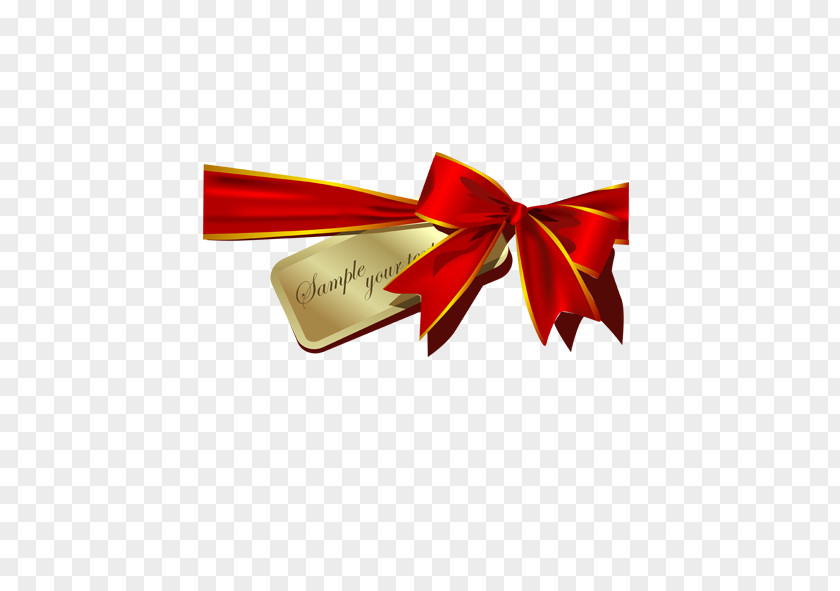 Bow Christmas Card Tips Santa Claus Gift PNG
