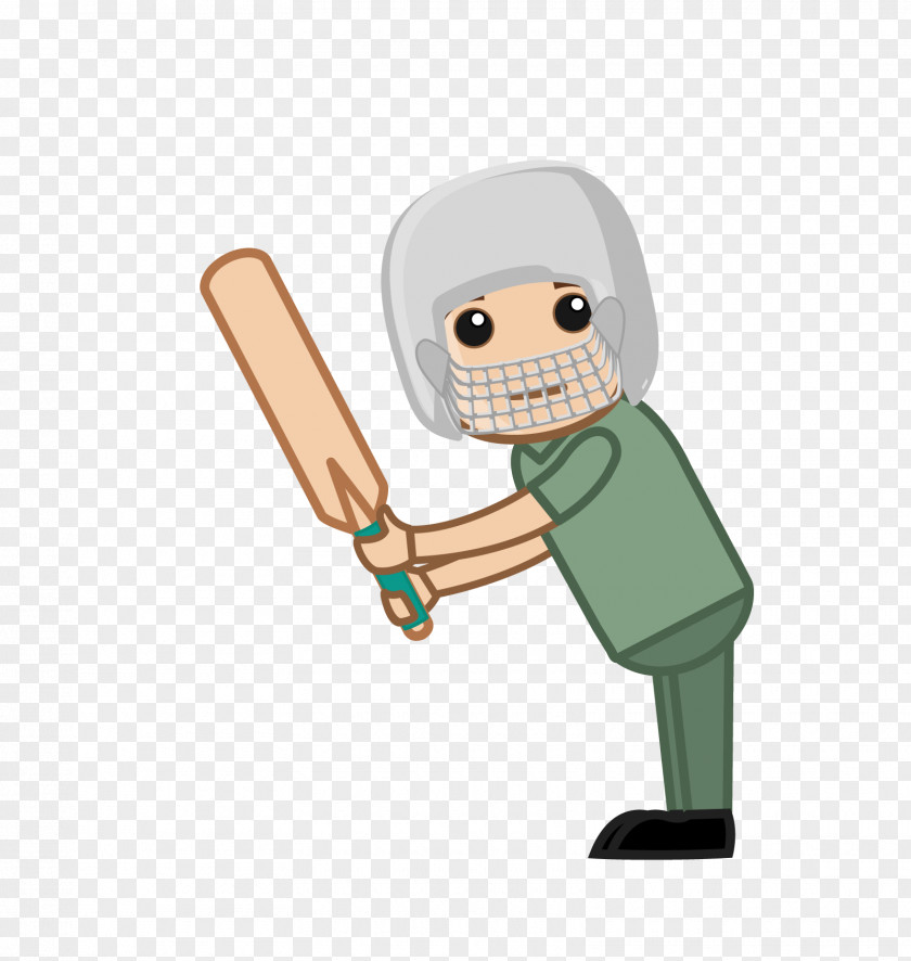 Cartoon Playing Cricket Players Royalty-free PNG