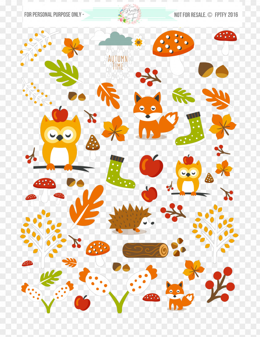 Cute Animals Food Clip Art PNG