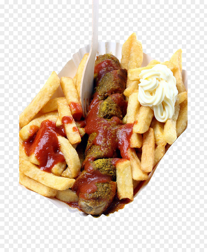 French Fries Currywurst Hot Dog Full Breakfast Potato Wedges PNG