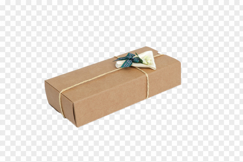 Kraft Paper Gift Wrapping Multi-angle Shooting Box Packaging And Labeling PNG