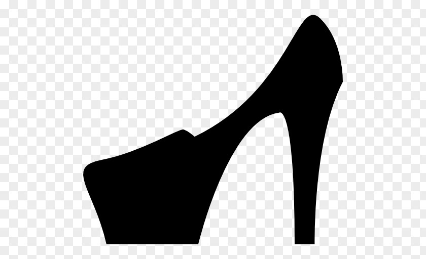 Silhouette High-heeled Shoe Absatz Platform PNG