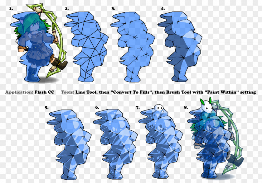 Vector W8 Cobalt Blue Figurine PNG