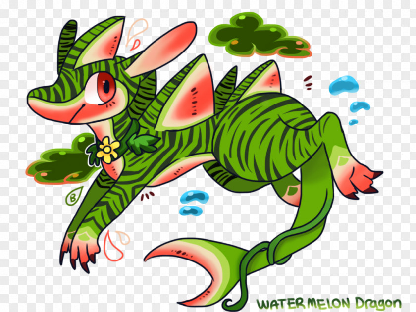 Watermelon Fruit Dragon PNG
