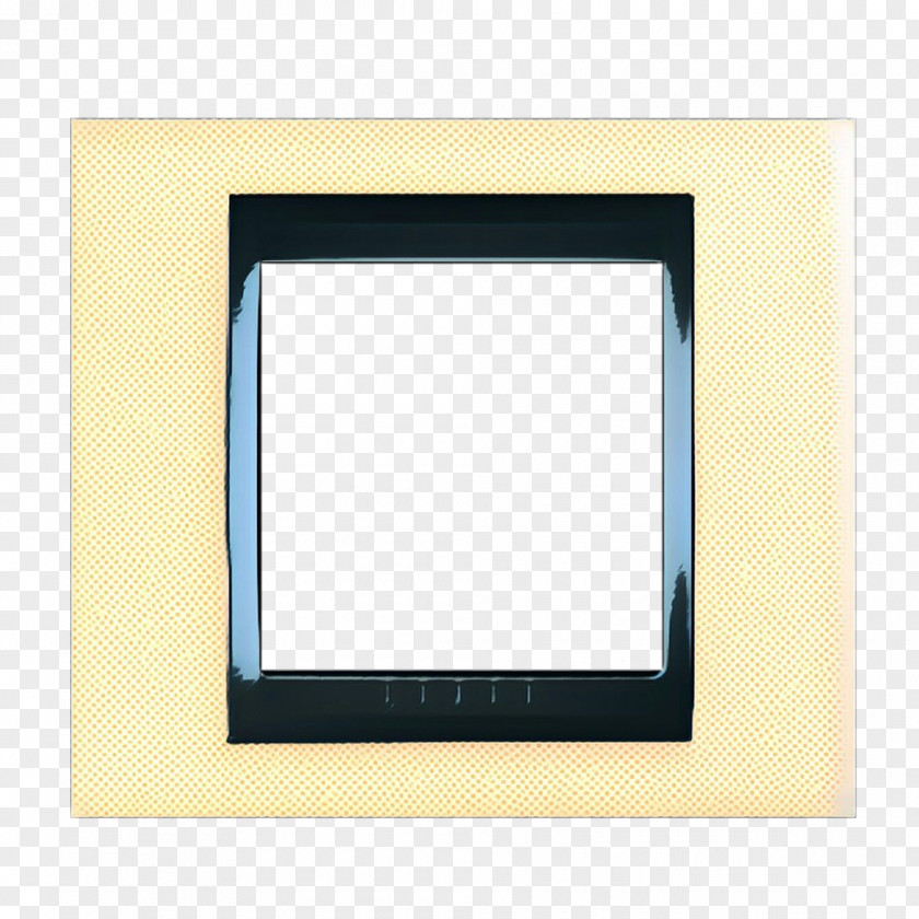 Beige Rectangle Retro Frame PNG