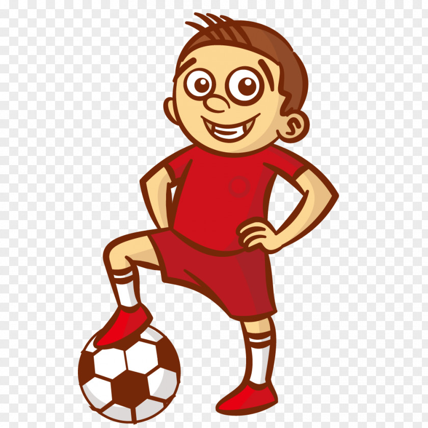 Cute Outfit Vector Graphics Football Sports Cartoon Image PNG