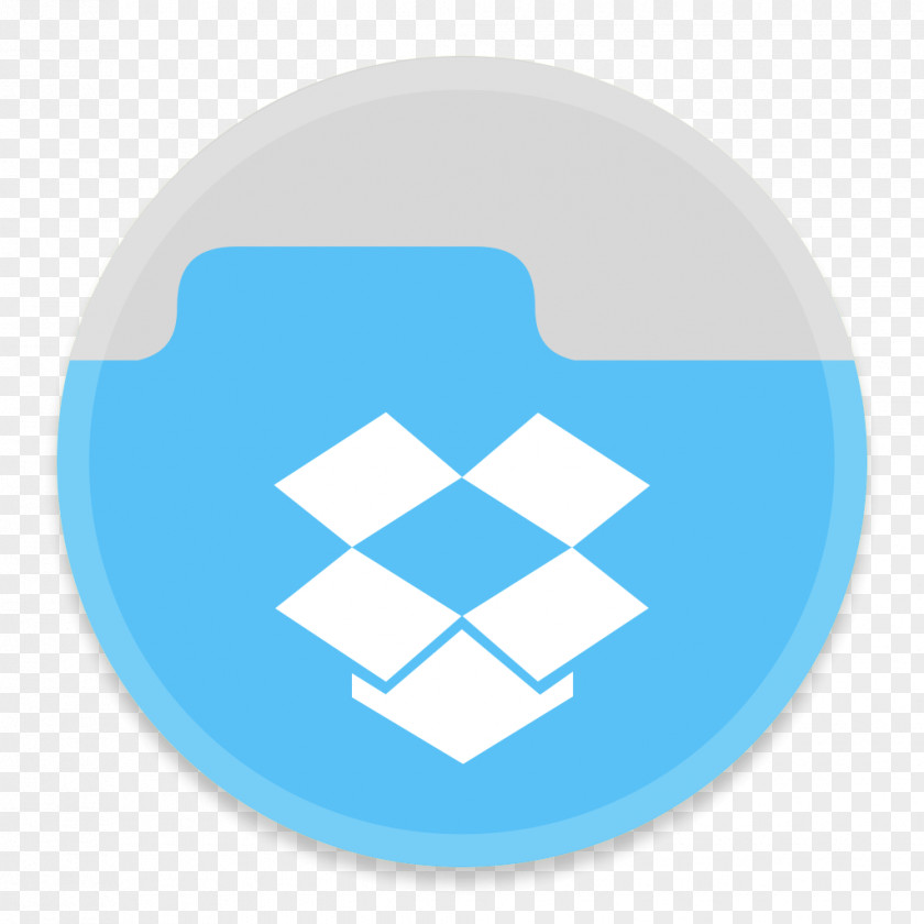 DropBoxFolder Blue Brand Logo PNG