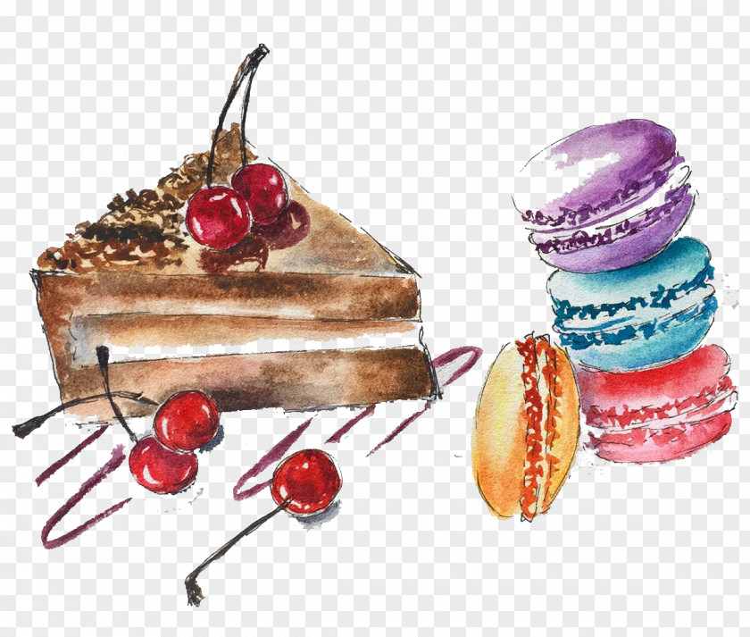 Hand-painted Fruit Cake Cookies Shortcake Fruitcake Cream Cookie PNG