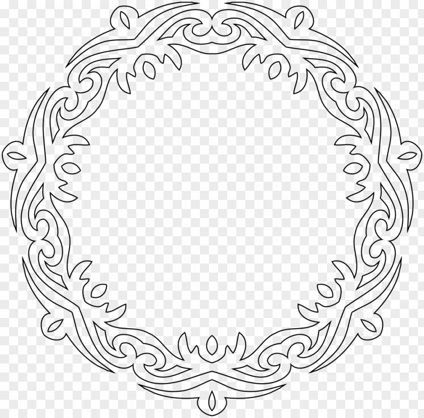 Сroissant Line Art Borders And Frames PNG