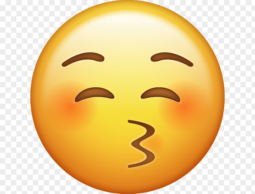 Blushing Emoji IPhone Emoticon Smiley PNG