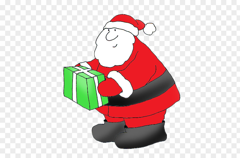 Cartoon Santa Claus M PNG