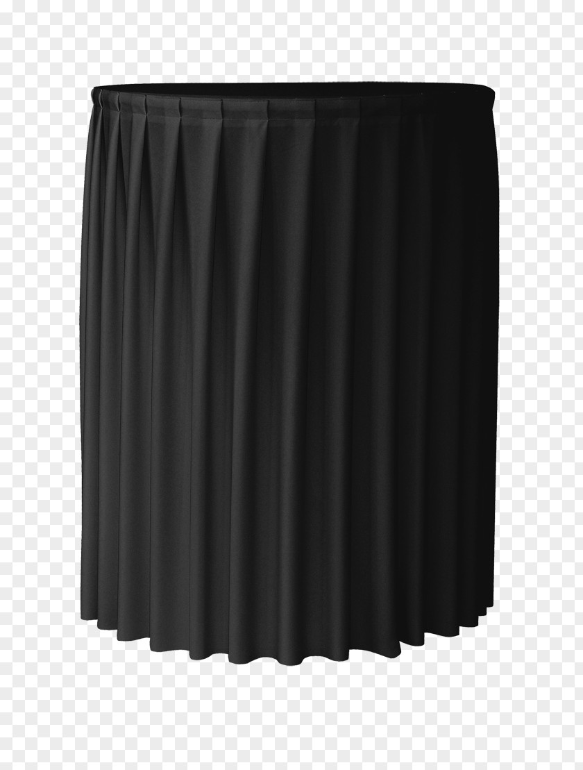 Cocktail Table Skirt Black M PNG