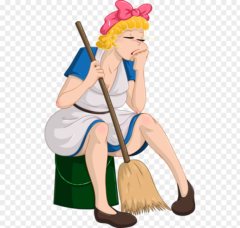 Housewife Cleaning Clip Art PNG
