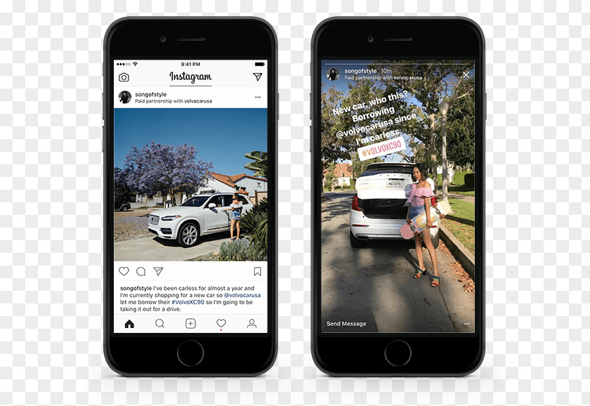 Instagram Post Branded Content Influencer Marketing Advertising PNG