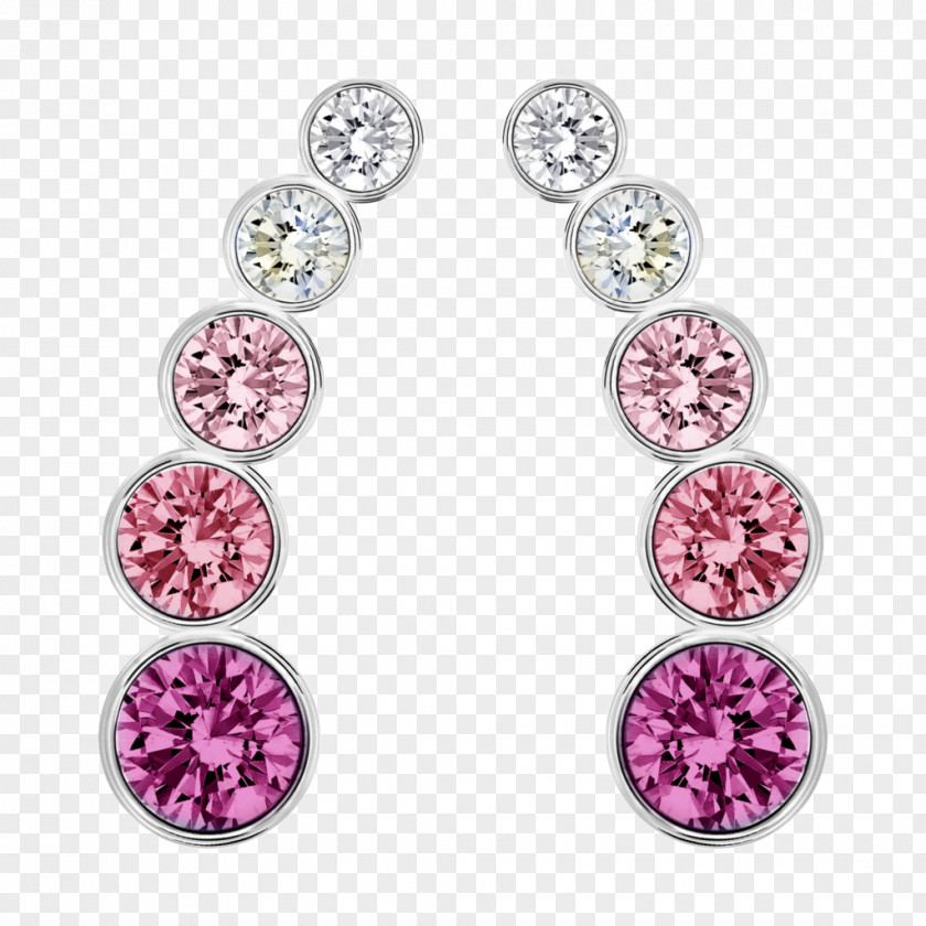 Jewellery Ladies Swarovski Harley Pierced Earrings White 5181489 AG PNG