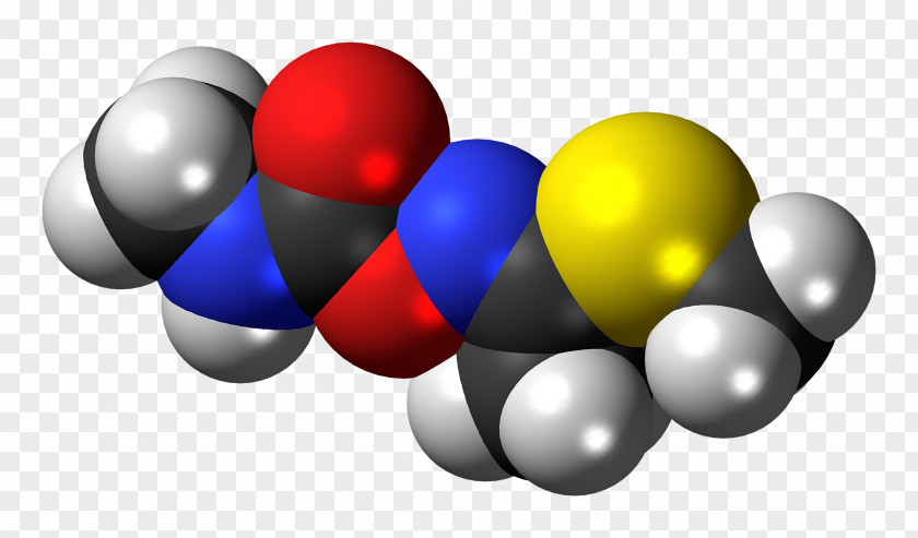 Molecules Molecule Methomyl Image Space-filling Model PNG