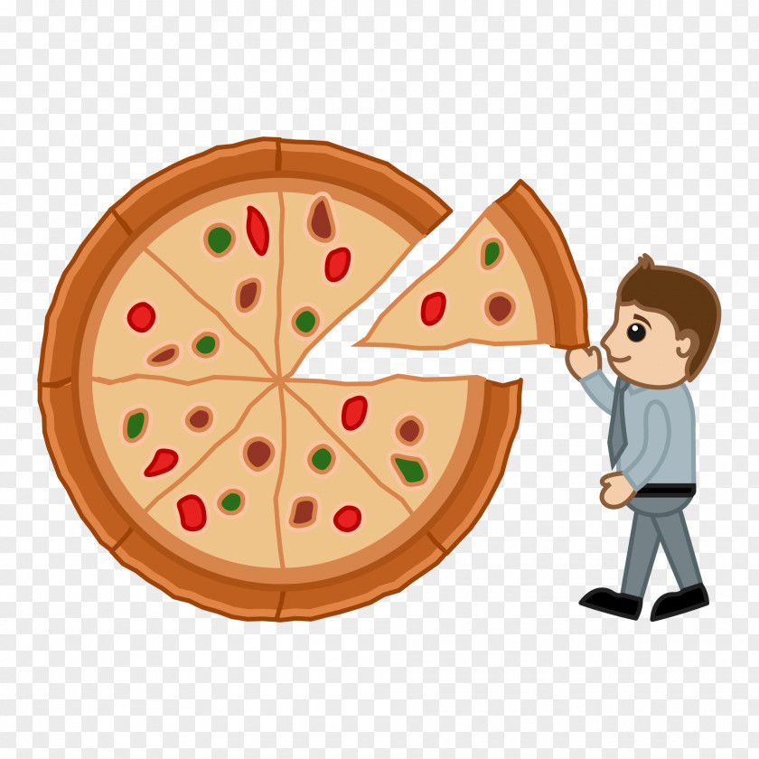 Pizza Junk Food Cartoon Royalty-free PNG