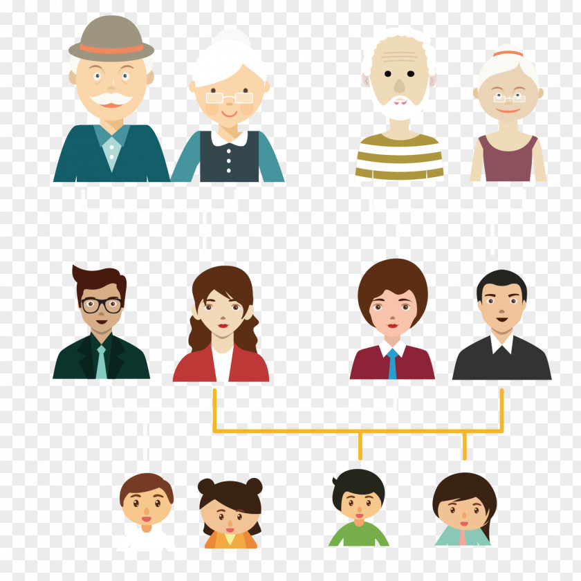 Vector Family Tree Genealogy Book Clip Art PNG