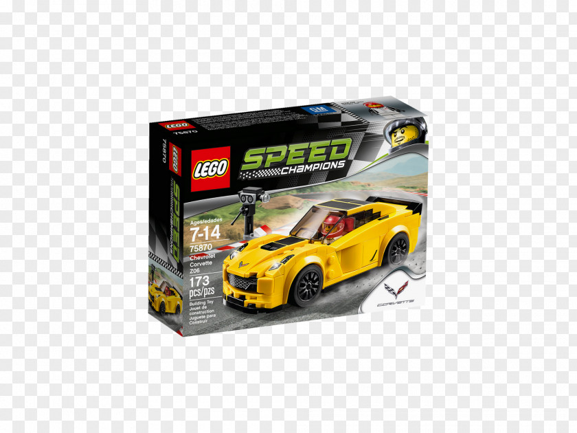 Corvette Lego Speed Champions Toy Car Minifigure PNG