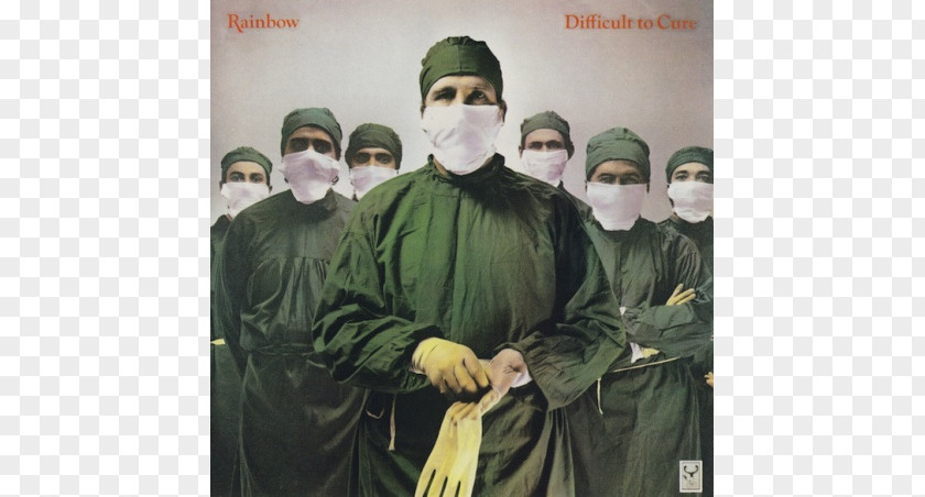 Rainbow Difficult To Cure LP Record Album Down Earth PNG