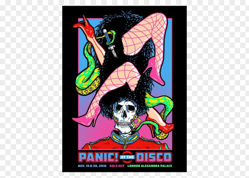 Design Poster Panic! At The Disco Graphic Art PNG