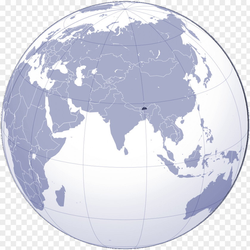 Globe Nepal World Map PNG