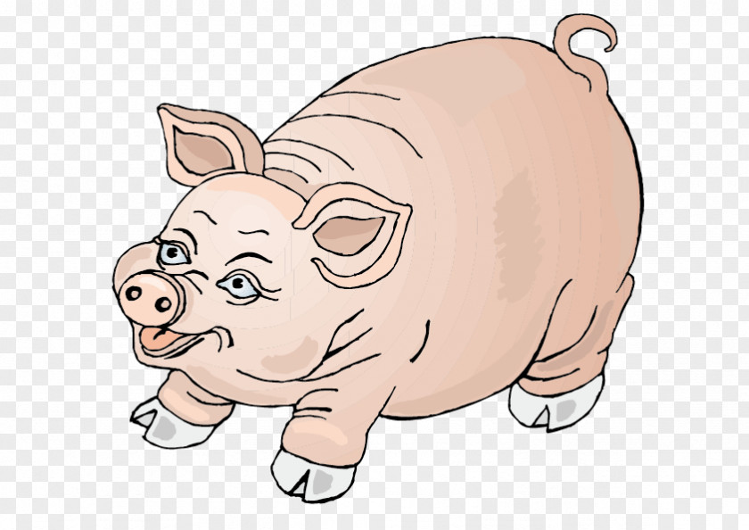 Hand-painted Pig Cartoon Domestic Drawing Clip Art PNG