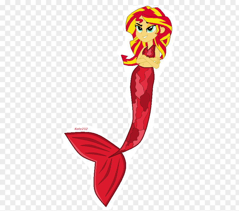 Mermaid Sunset Shimmer Pinkie Pie Pony Rarity PNG