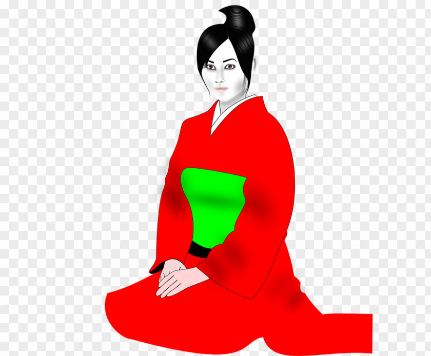 Woman Japan Kimono Clip Art PNG