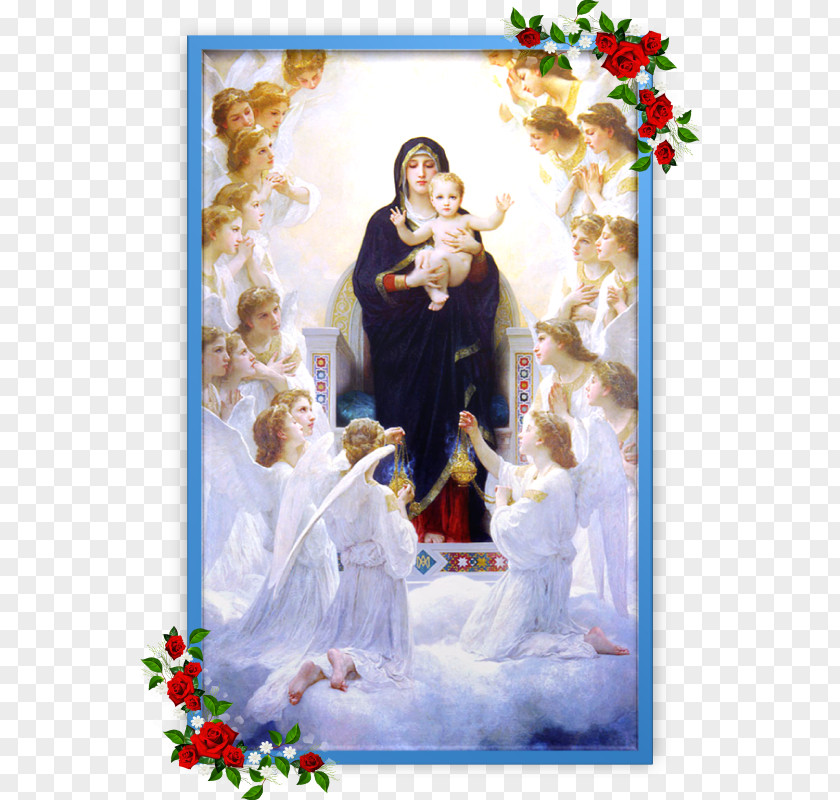 Angel Madonna And Child Christian Angelology The Virgin With Angels Art PNG