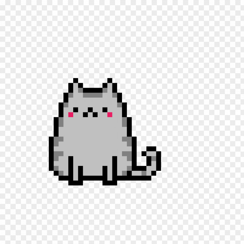 Cat Pixel Art Pusheen Vector Graphics PNG