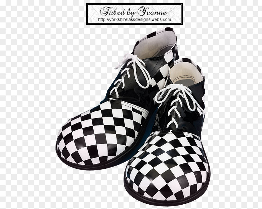 Clown Shoe T-shirt Black And White Costume PNG