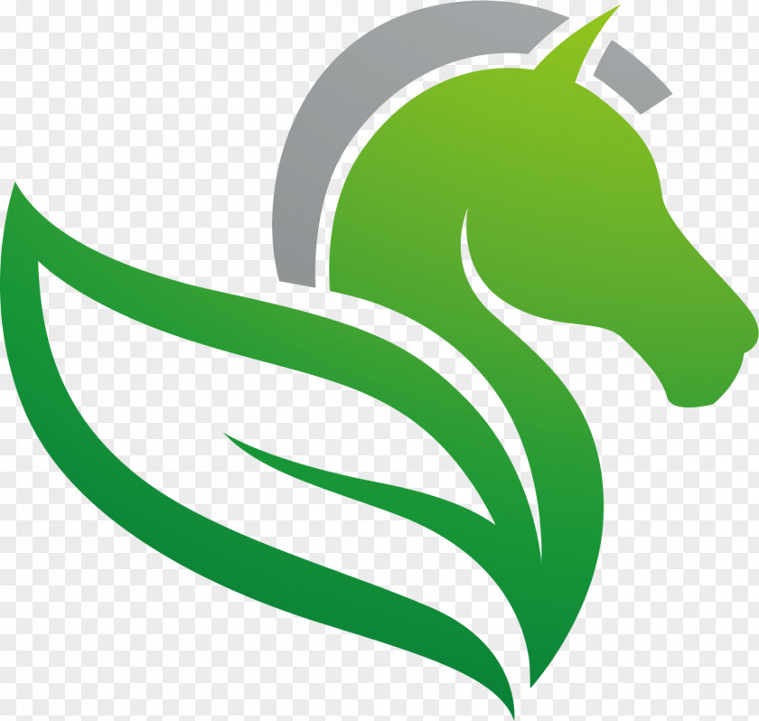 FIG Horse Leafy Material Logo Flight Wing PNG