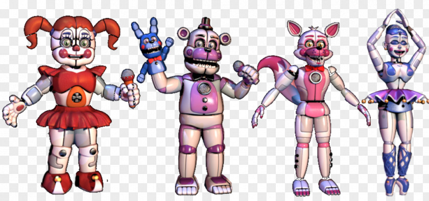 Five Nights At Freddy's Sister Location Baby Freddy's: 4 Image Animatronics PNG