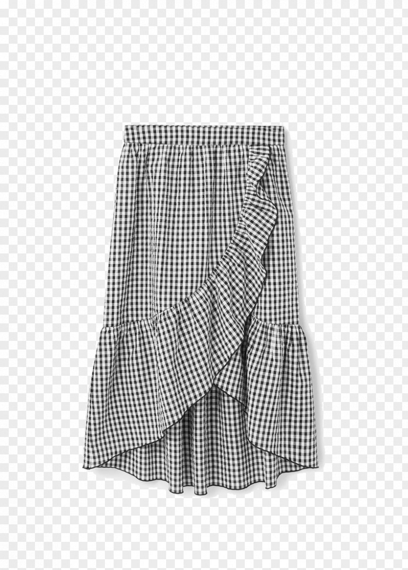 Gingham Skirt Mango Clothing Ruffle PNG