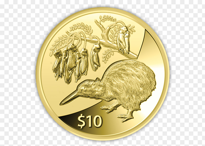 Gold Coin New Zealand Dollar Perth Mint Silver PNG