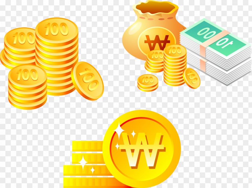 Gold Coins Vector Material Money Coin Finance Numismatics Graphic Design PNG