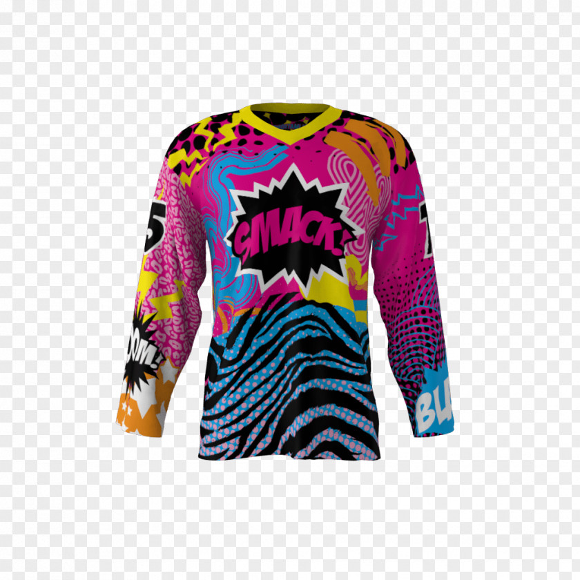 T-shirt Sleeve Hockey Jersey Dye-sublimation Printer PNG