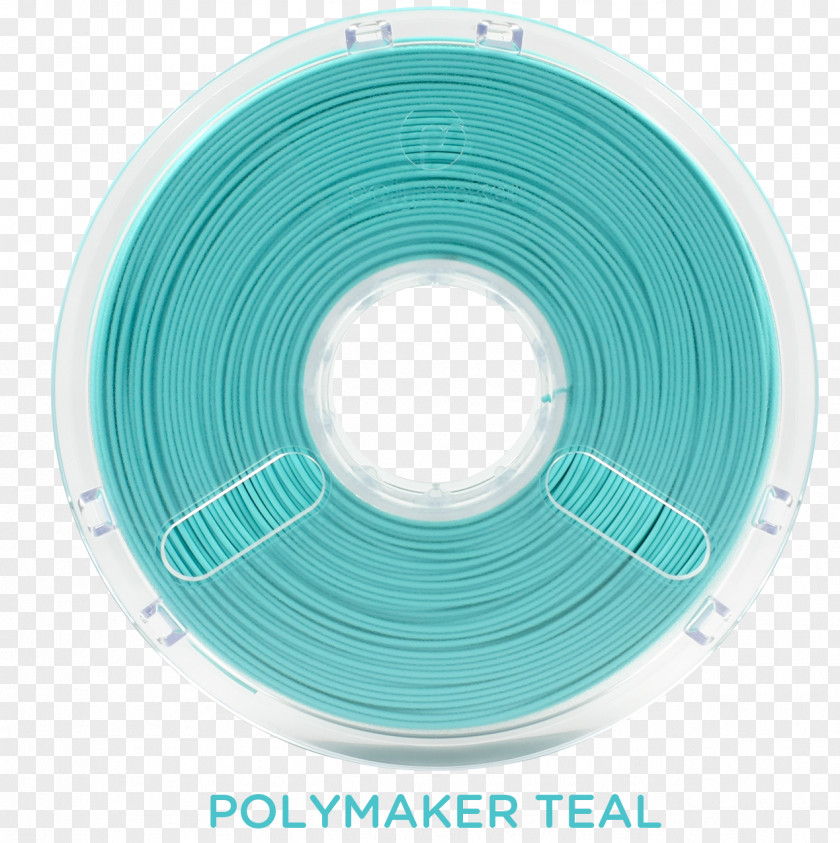 Wax Printing 3D Filament Teal Blue Color PNG