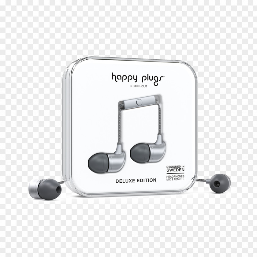 Headphones Microphone Happy Plugs Earbud Plus Headphone In-Ear PNG