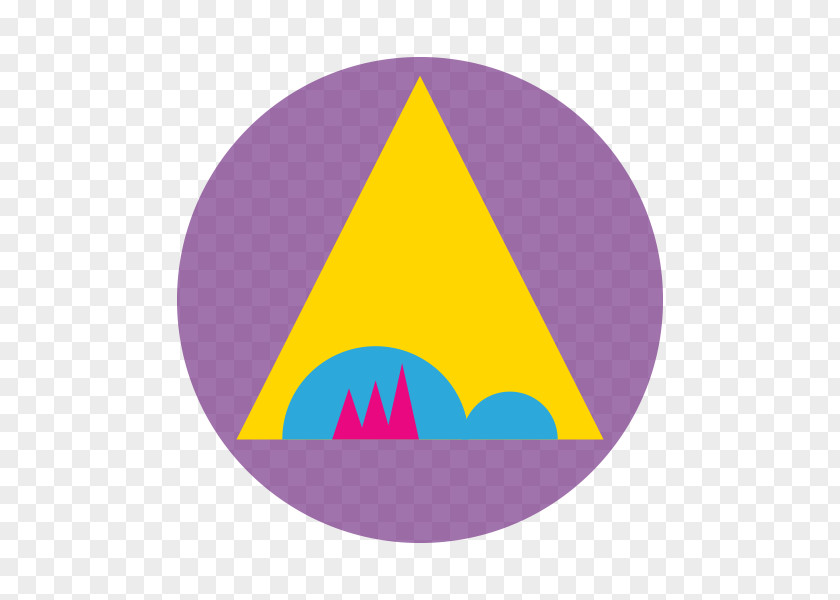 Logo Font Purple Triangle PNG