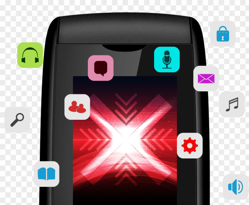 The Combination Of Red And Gray Smartphone Feature Phone Mobile Phones Portable Media Player Accessories PNG