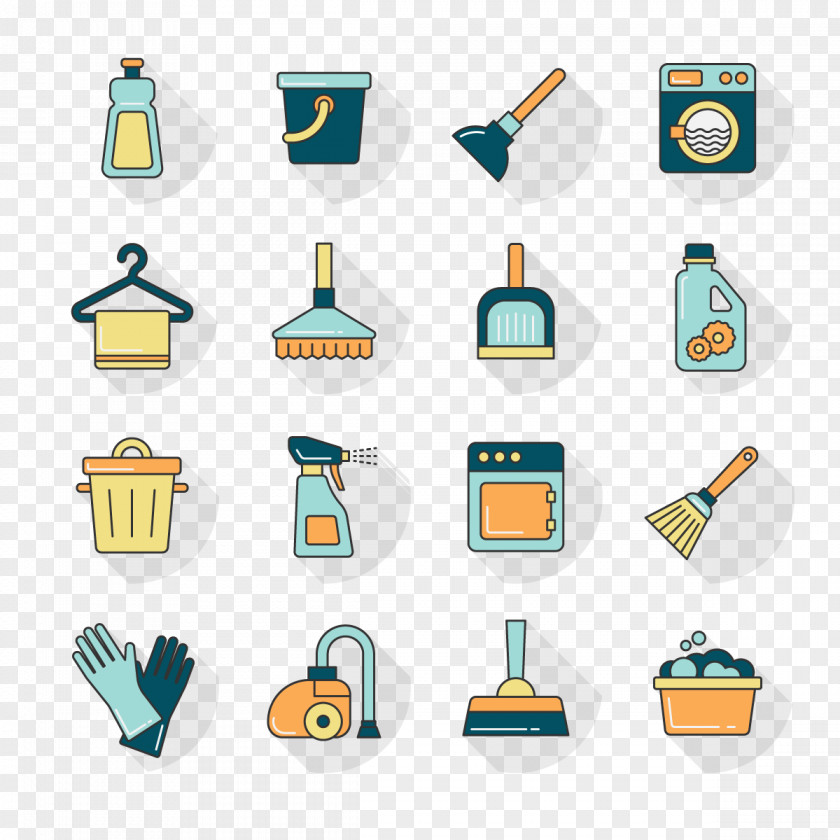 Vector Cleaning Cleaner Washing Machine Laundry Bucket Icon PNG