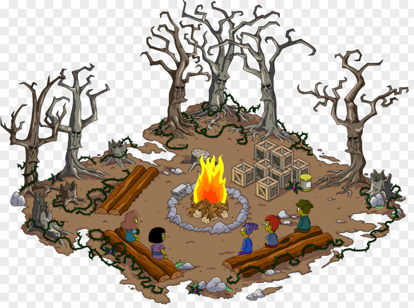 Campfire The Simpsons: Tapped Out Treehouse Of Horror XXVI Bart Simpson PNG