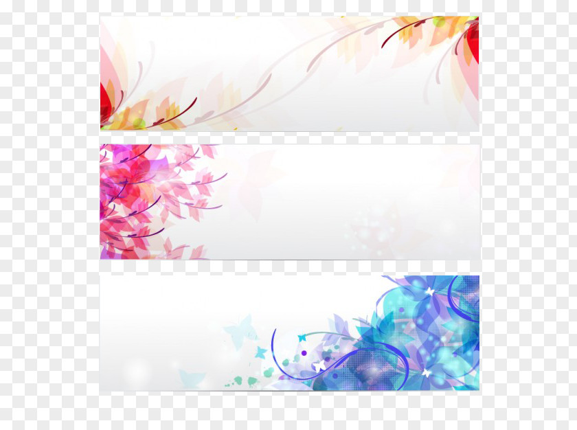 Flower Banner Desktop Wallpaper Color PNG