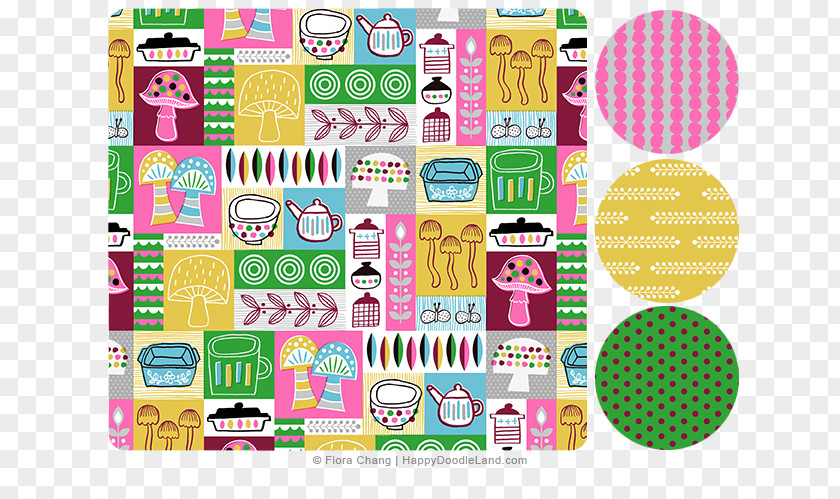 Kitchenware Pattern Graphic Design Material PNG