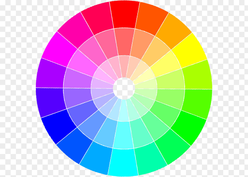 Large Colorfull Lense Color Wheel Theory Monochromatic Scheme Complementary Colors PNG