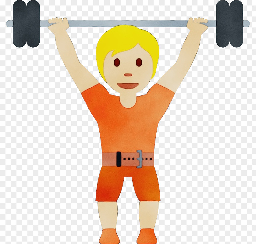 Barbell Weight Training Emoji Weightlifting Dumb-bell PNG
